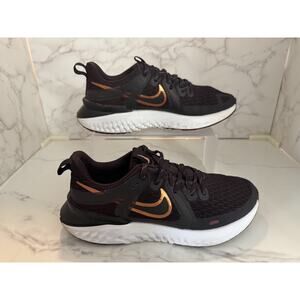 Nike React Infinity Run Flyknit Shoes Mens Size 8.5 Running, Violet and Gold